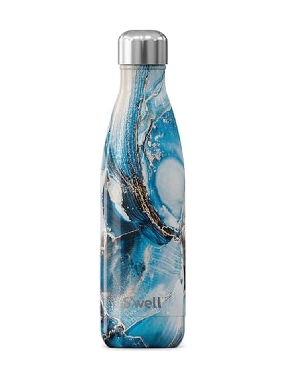 S’well 17 oz Vacuum Insulated Stainless Steel Water Bottle in Ocean Blue Marble
